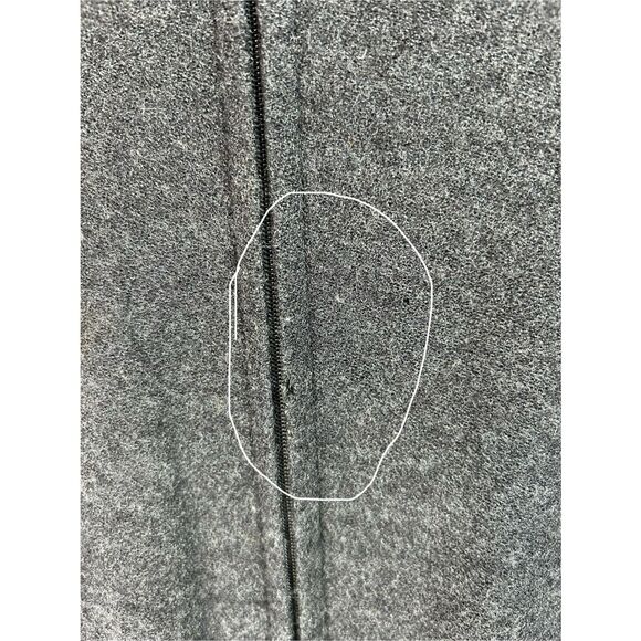 Eileen Fisher Zip Jacket Gray Wool Knit Women’s M Minimalist Luxe Loungewear - Picture 12 of 13